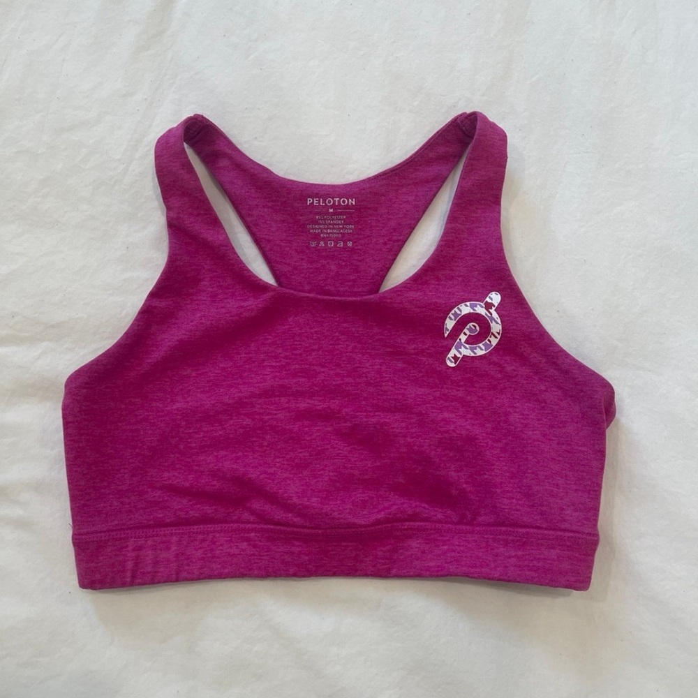 Pink Cameo logo bra